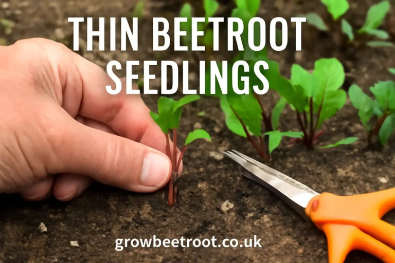 how to thin beetroot seedlings